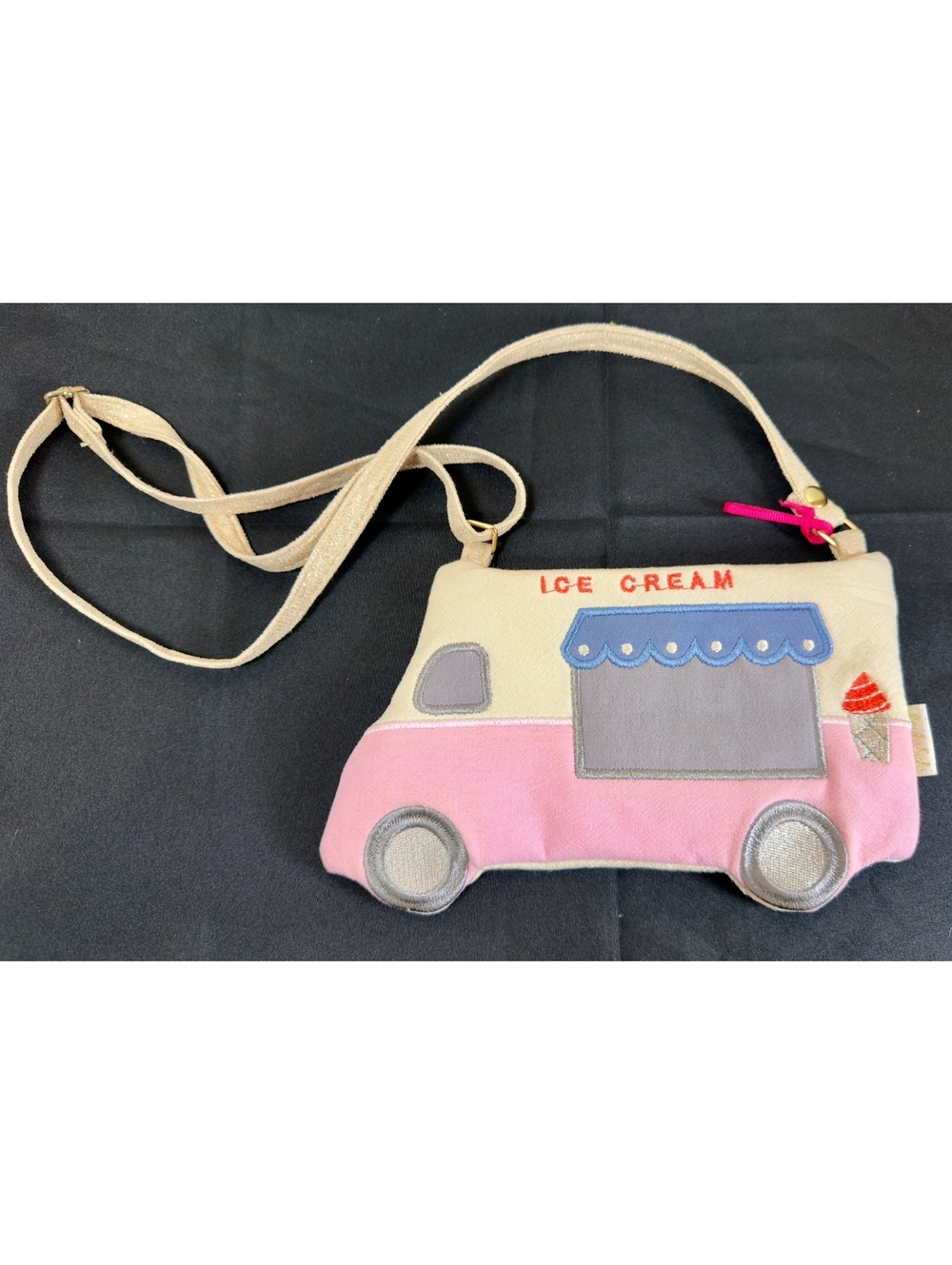 Boutique little girls purse with ice cream truck